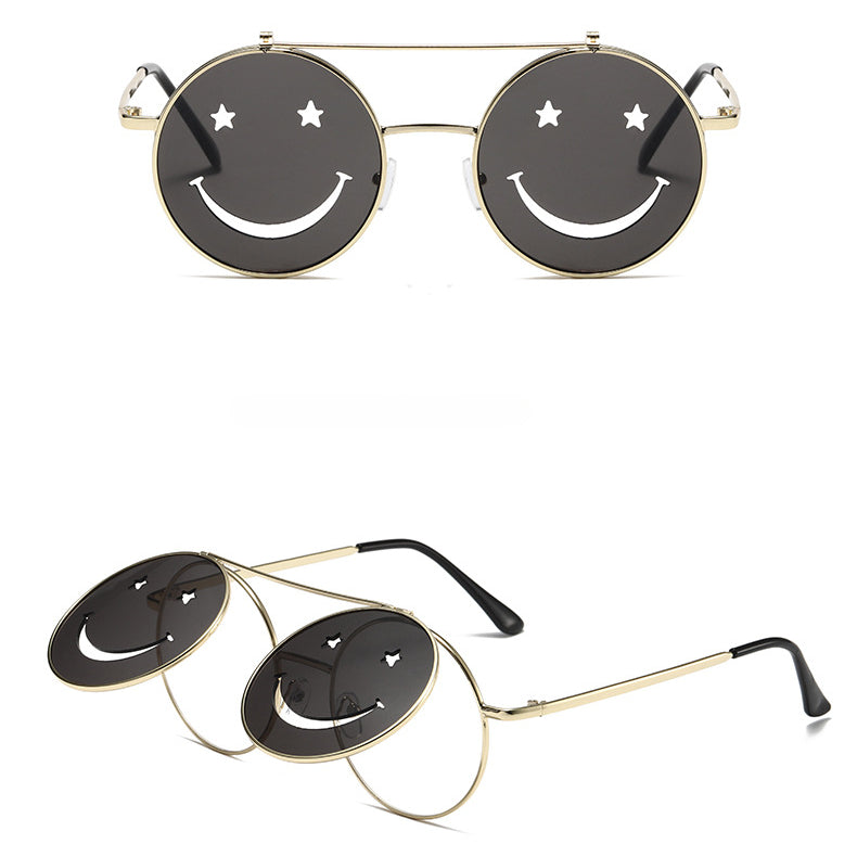 Wholesale PC Flip Round Sunglasses